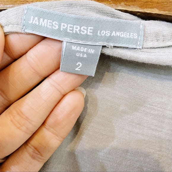 James Perse Sheer Slub Side Panel Shirt - Picture 4 of 4